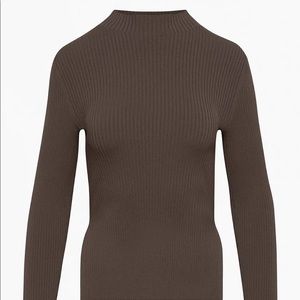 Aritzia Babaton Sculpt Knit Tie-Back Longsleeve